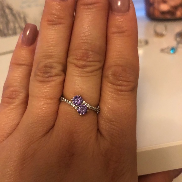 Rings genuine stones and silver size 7 - Picture 2 of 5